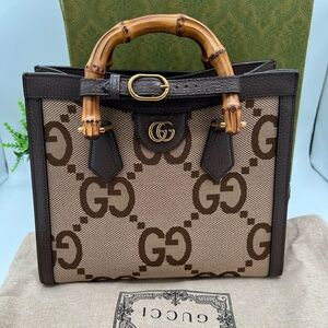 GUCCI Diana Jumbo GG Small Tote Bag ❤️in box